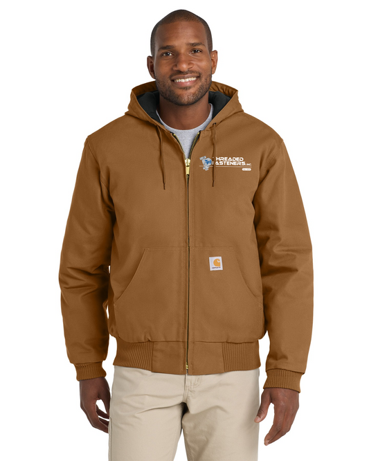 Carhartt Quilted-Flannel-Lined Duck Active Jac