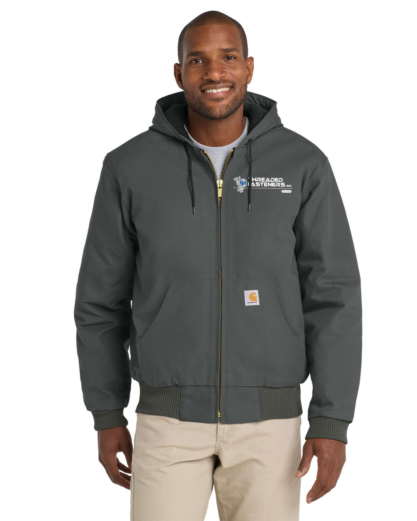 Carhartt Quilted-Flannel-Lined Duck Active Jac