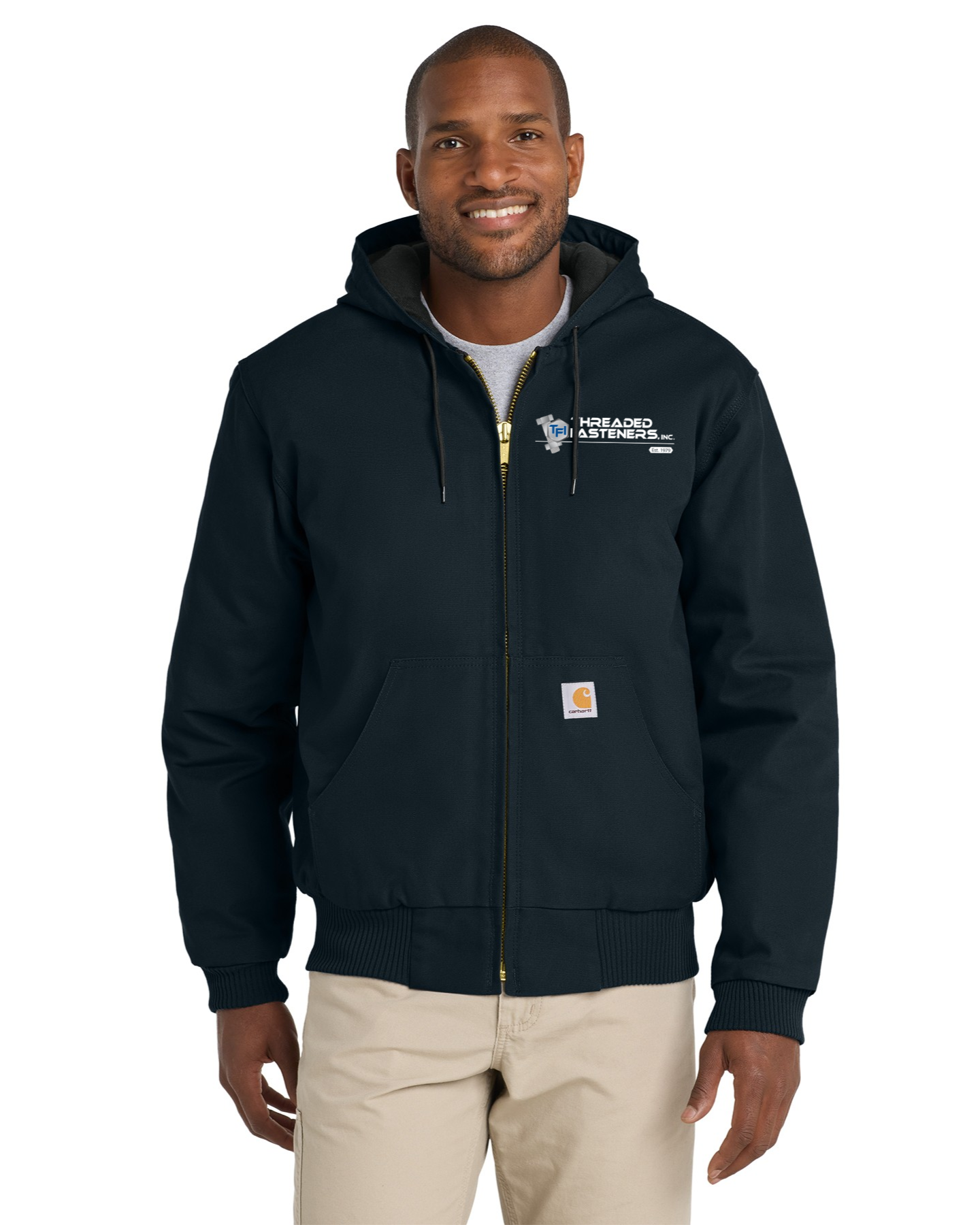 Carhartt Quilted-Flannel-Lined Duck Active Jac