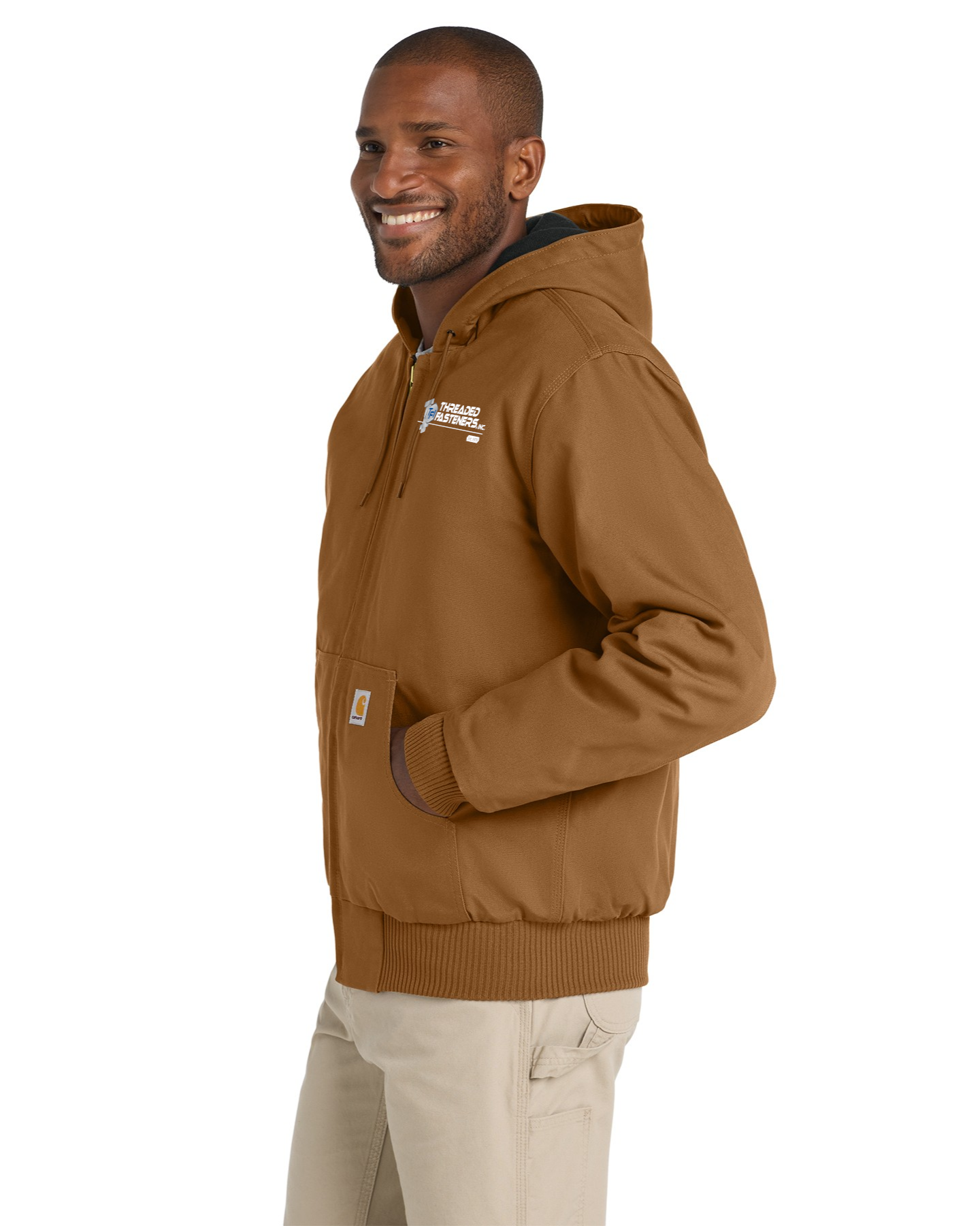 Carhartt Quilted-Flannel-Lined Duck Active Jac