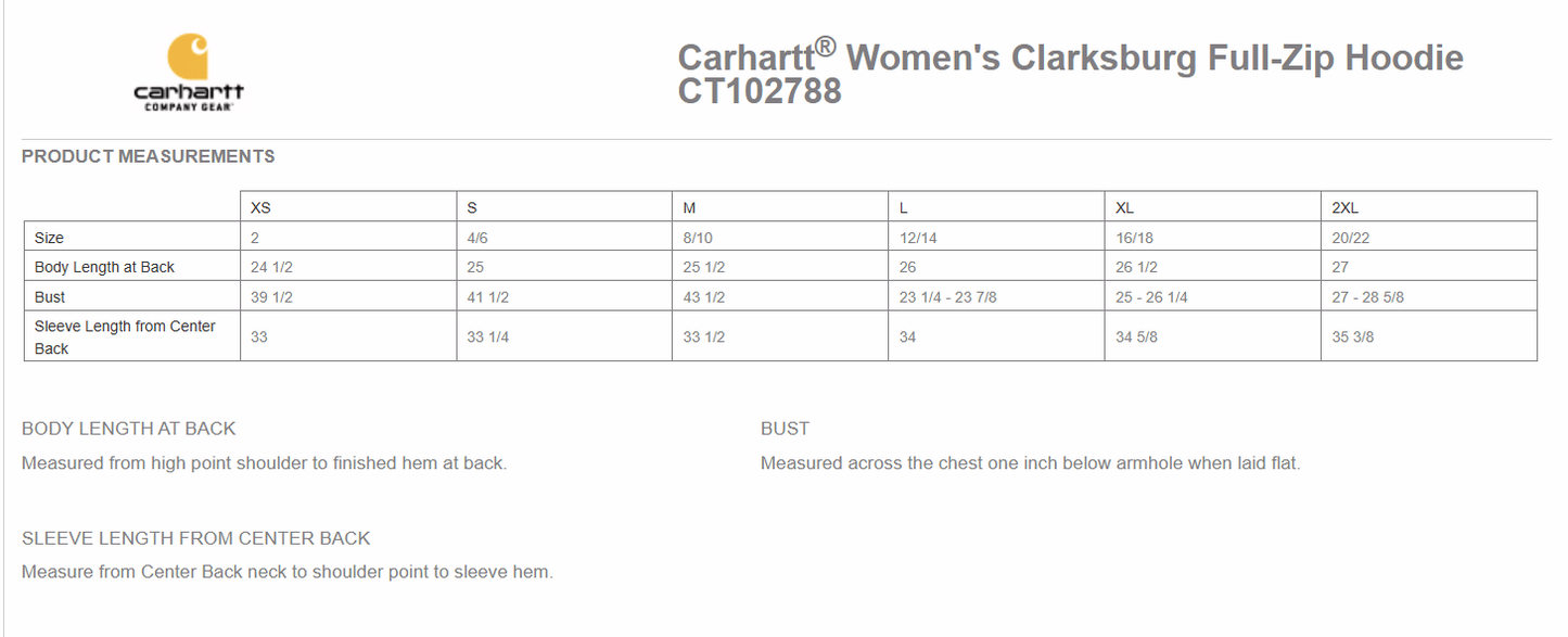 Carhartt Women's Clarksburg Full-Zip Hoodie