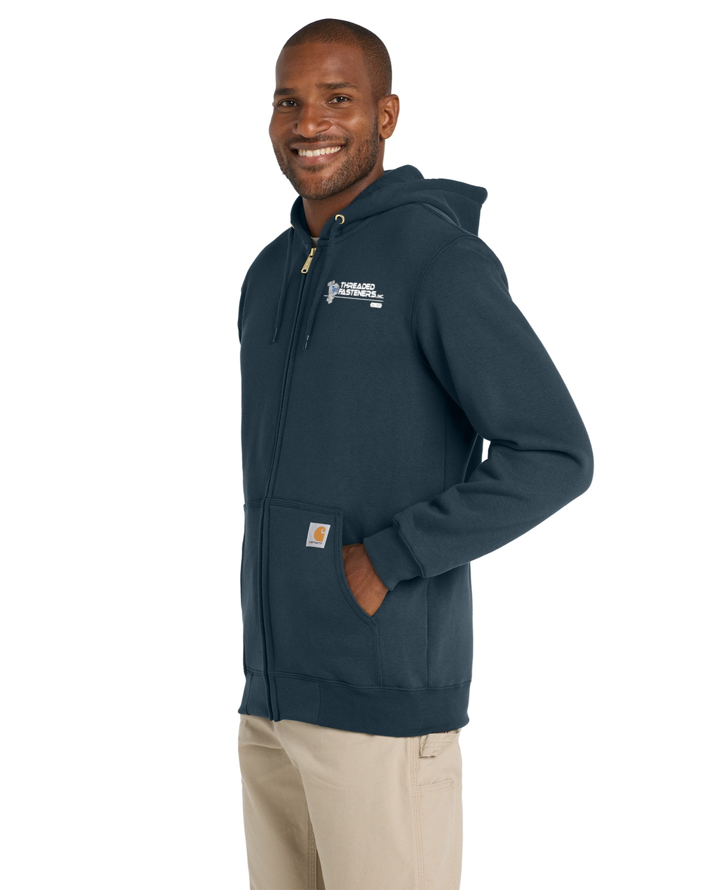 Embroidered Carhartt Full-Zip Hoodie