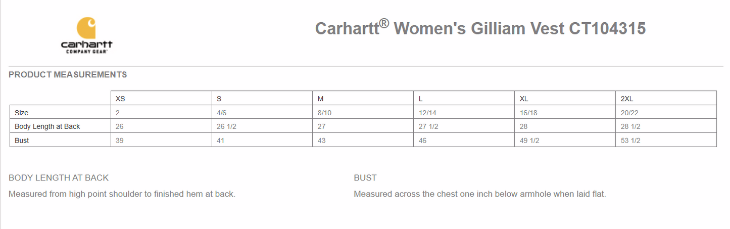 Carhartt Women's Gilliam Vest