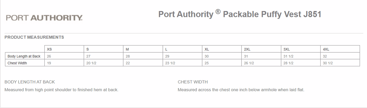 Port Authority Packable Puffy Vest