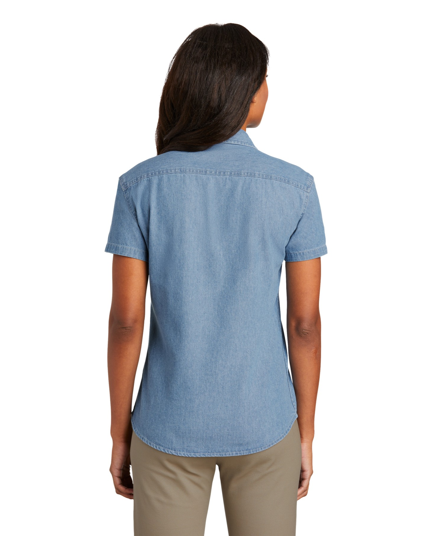 Port & Company Women's Short/Long Sleeve Denim Shirt