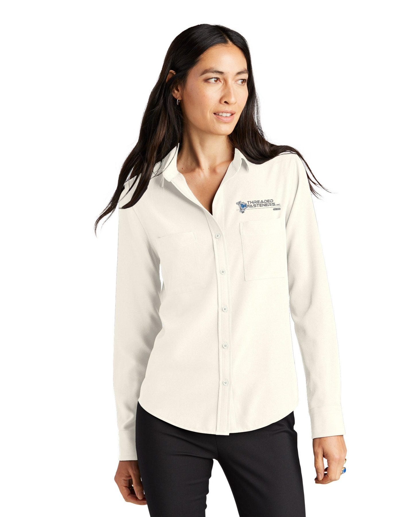 Mercer+Mettle Stretch Crepe Camp Blouse