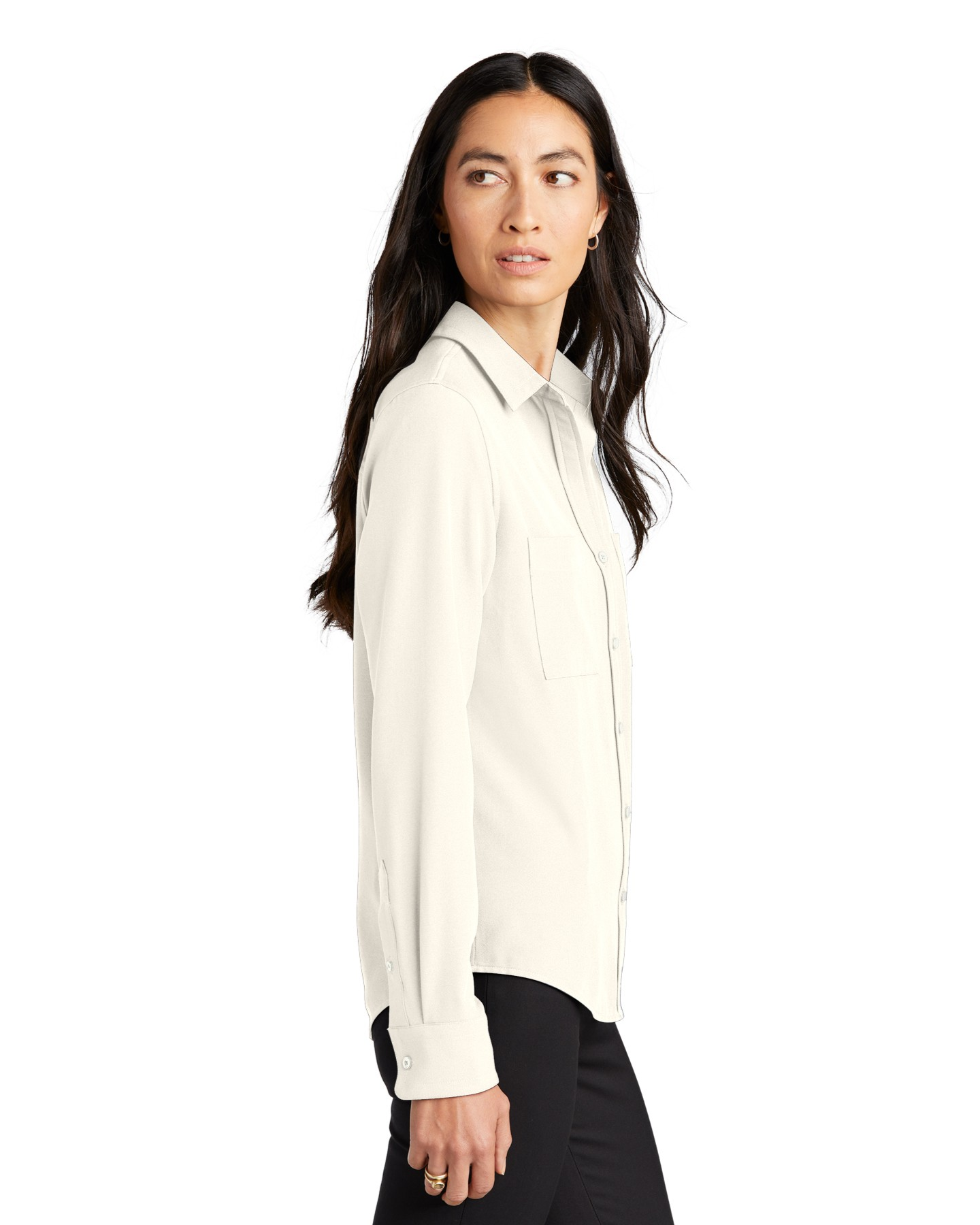 Mercer+Mettle Stretch Crepe Camp Blouse