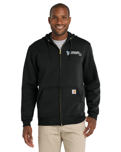 Embroidered Carhartt Full-Zip Hoodie