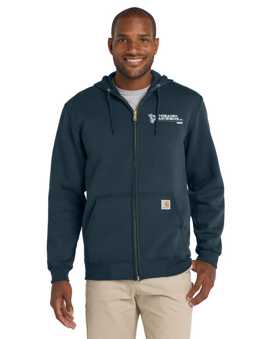 Embroidered Carhartt Full-Zip Hoodie