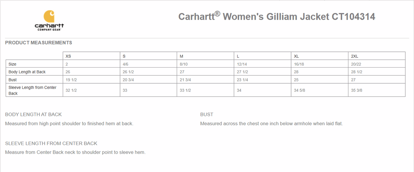 Carhartt Women's Gilliam Jacket