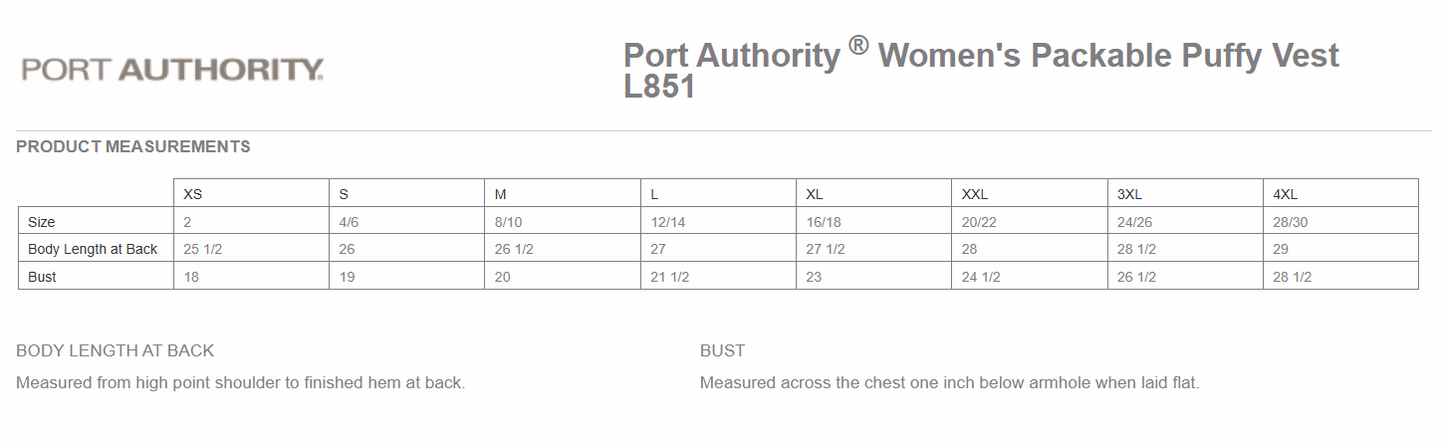 Port Authority Women's Packable Puffy Vest