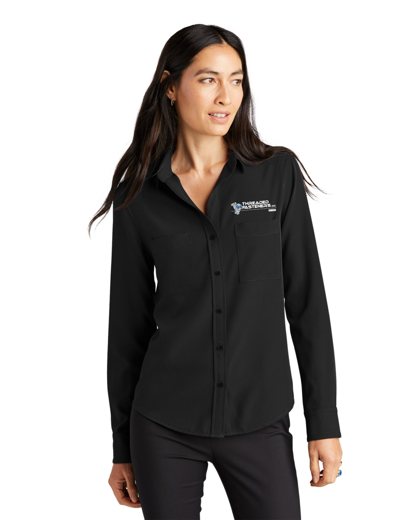 Mercer+Mettle Stretch Crepe Camp Blouse