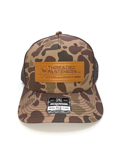 Camo Trucker with Leather Patch